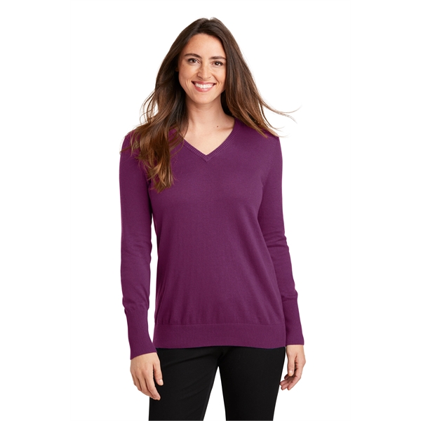 Port Authority Women's V-Neck Sweater. - Port Authority Women's V-Neck Sweater. - Image 23 of 25