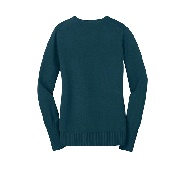 Port Authority Women's V-Neck Sweater. - Port Authority Women's V-Neck Sweater. - Image 11 of 25