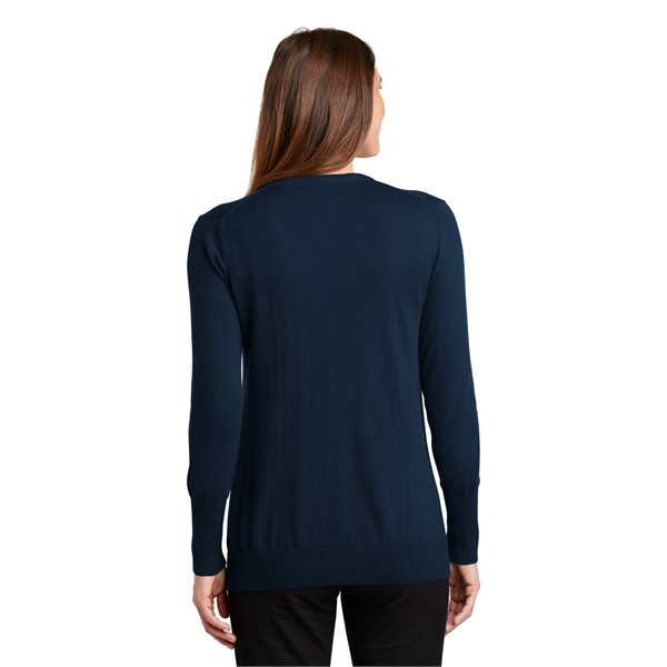 Port Authority Women's V-Neck Sweater. - Port Authority Women's V-Neck Sweater. - Image 17 of 25