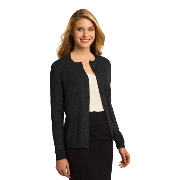 Port Authority Women's Cardigan Sweater. - Port Authority Women's Cardigan Sweater. - Image 2 of 16