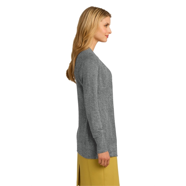 Port Authority Women's Open Front Cardigan Sweater. - Port Authority Women's Open Front Cardigan Sweater. - Image 4 of 20