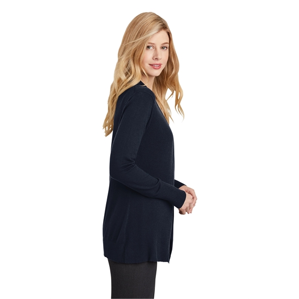 Port Authority Women's Open Front Cardigan Sweater. - Port Authority Women's Open Front Cardigan Sweater. - Image 8 of 20