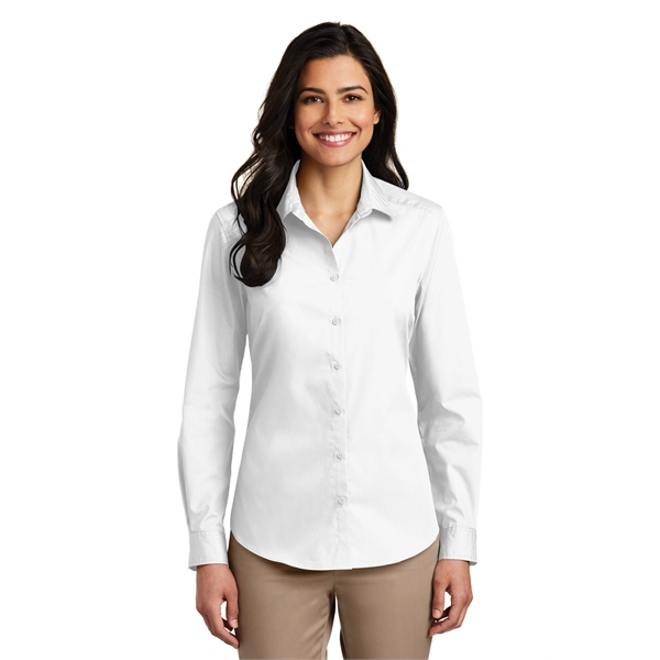 Port Authority Women's Long Sleeve Carefree Poplin Shirt. - Port Authority Women's Long Sleeve Carefree Poplin Shirt. - Image 0 of 60