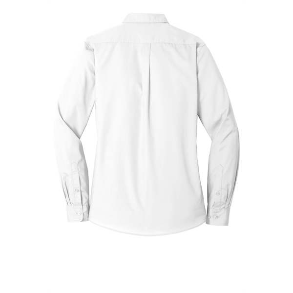 Port Authority Women's Long Sleeve Carefree Poplin Shirt. - Port Authority Women's Long Sleeve Carefree Poplin Shirt. - Image 5 of 60