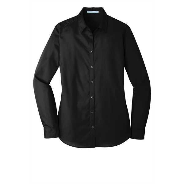 Port Authority Women's Long Sleeve Carefree Poplin Shirt. - Port Authority Women's Long Sleeve Carefree Poplin Shirt. - Image 59 of 60