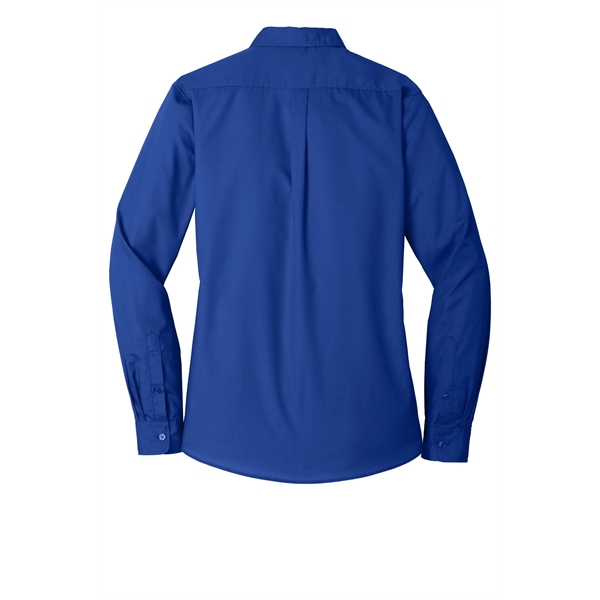 Port Authority Women's Long Sleeve Carefree Poplin Shirt. - Port Authority Women's Long Sleeve Carefree Poplin Shirt. - Image 10 of 60