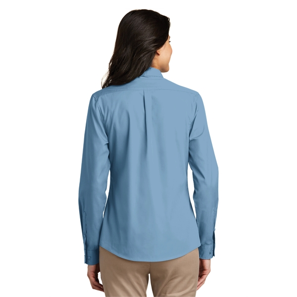 Port Authority Women's Long Sleeve Carefree Poplin Shirt. - Port Authority Women's Long Sleeve Carefree Poplin Shirt. - Image 17 of 60