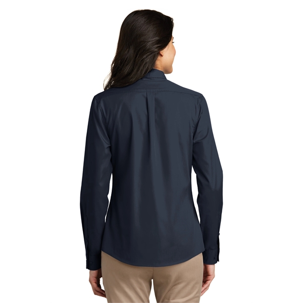 Port Authority Women's Long Sleeve Carefree Poplin Shirt. - Port Authority Women's Long Sleeve Carefree Poplin Shirt. - Image 32 of 60