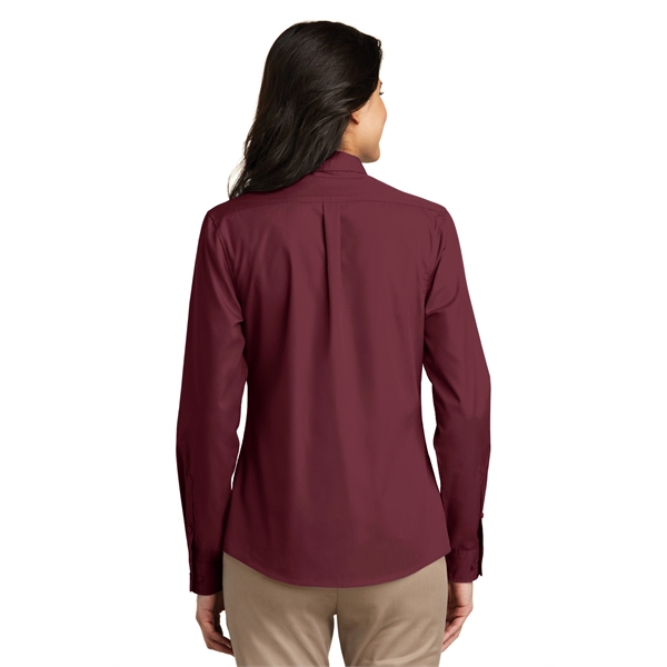 Port Authority Women's Long Sleeve Carefree Poplin Shirt. - Port Authority Women's Long Sleeve Carefree Poplin Shirt. - Image 37 of 60