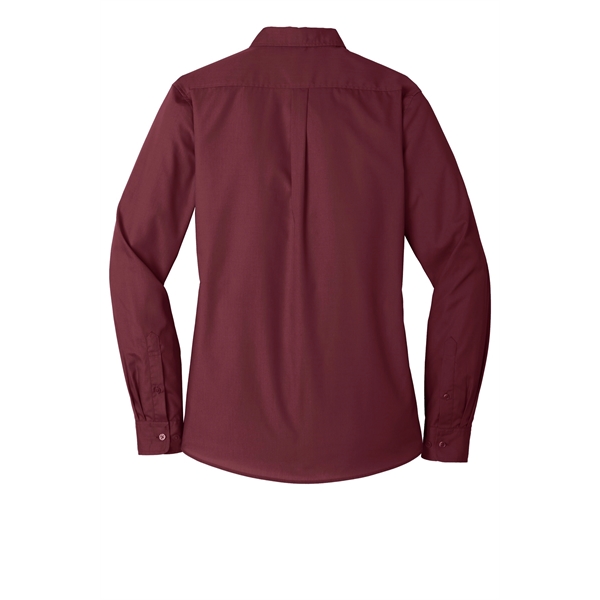 Port Authority Women's Long Sleeve Carefree Poplin Shirt. - Port Authority Women's Long Sleeve Carefree Poplin Shirt. - Image 40 of 60