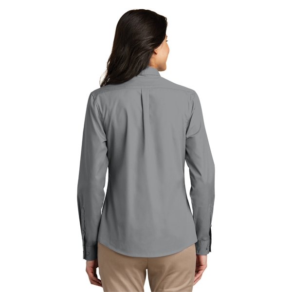 Port Authority Women's Long Sleeve Carefree Poplin Shirt. - Port Authority Women's Long Sleeve Carefree Poplin Shirt. - Image 47 of 60