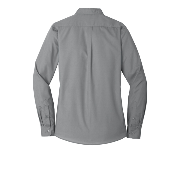 Port Authority Women's Long Sleeve Carefree Poplin Shirt. - Port Authority Women's Long Sleeve Carefree Poplin Shirt. - Image 50 of 60