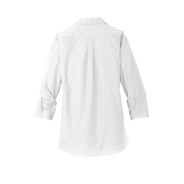 Port Authority Women's 3/4-Sleeve Carefree Poplin Shirt. - Port Authority Women's 3/4-Sleeve Carefree Poplin Shirt. - Image 14 of 48