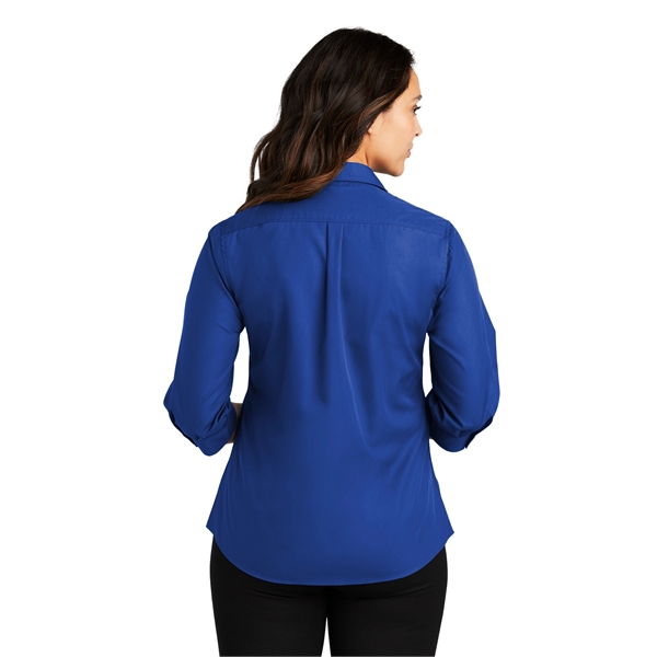 Port Authority Women's 3/4-Sleeve Carefree Poplin Shirt. - Port Authority Women's 3/4-Sleeve Carefree Poplin Shirt. - Image 38 of 48