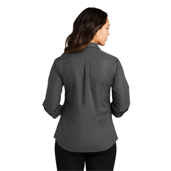 Port Authority Women's 3/4-Sleeve Carefree Poplin Shirt. - Port Authority Women's 3/4-Sleeve Carefree Poplin Shirt. - Image 41 of 48