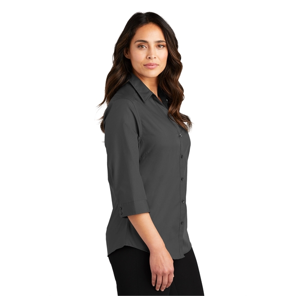 Port Authority Women's 3/4-Sleeve Carefree Poplin Shirt. - Port Authority Women's 3/4-Sleeve Carefree Poplin Shirt. - Image 42 of 48