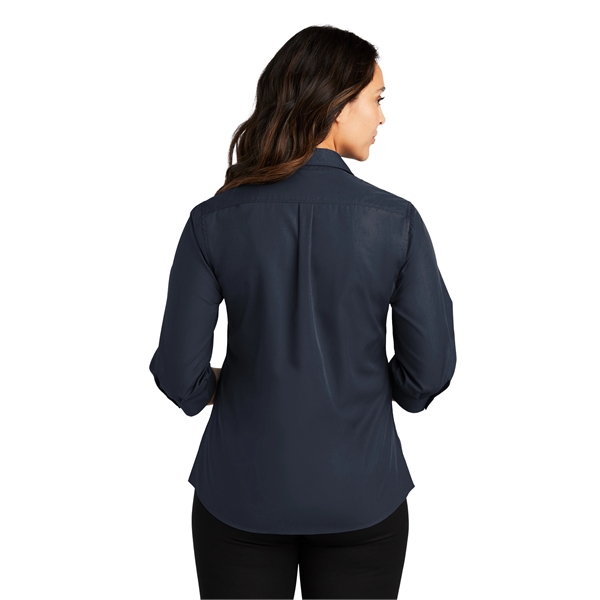 Port Authority Women's 3/4-Sleeve Carefree Poplin Shirt. - Port Authority Women's 3/4-Sleeve Carefree Poplin Shirt. - Image 47 of 48