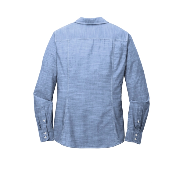 Port Authority Women's Slub Chambray Shirt. - Port Authority Women's Slub Chambray Shirt. - Image 2 of 15