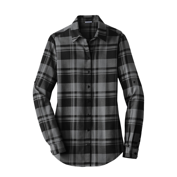 Port Authority Women's Plaid Flannel Tunic . - Port Authority Women's Plaid Flannel Tunic . - Image 2 of 32