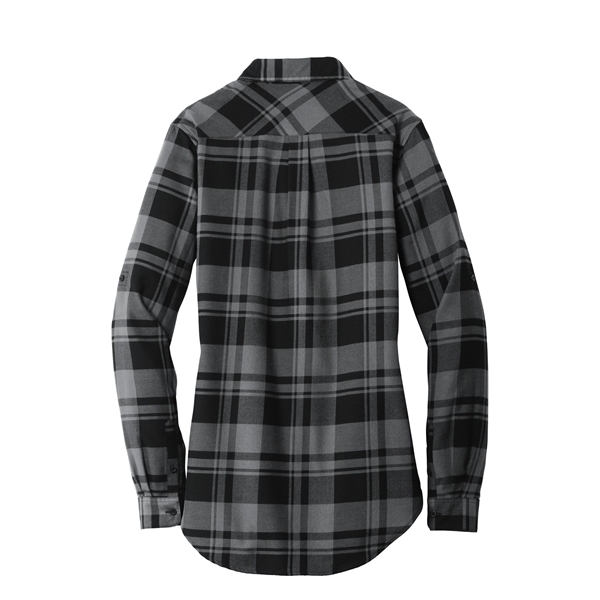 Port Authority Women's Plaid Flannel Tunic . - Port Authority Women's Plaid Flannel Tunic . - Image 4 of 32