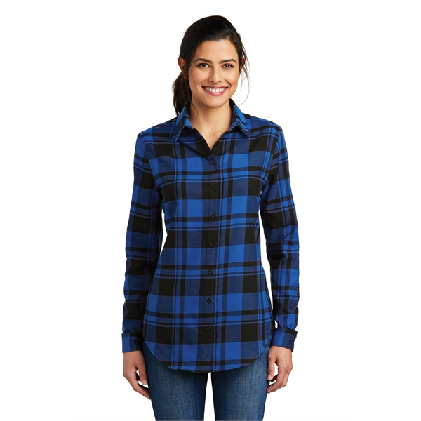Port Authority Women's Plaid Flannel Tunic . - Port Authority Women's Plaid Flannel Tunic . - Image 0 of 32