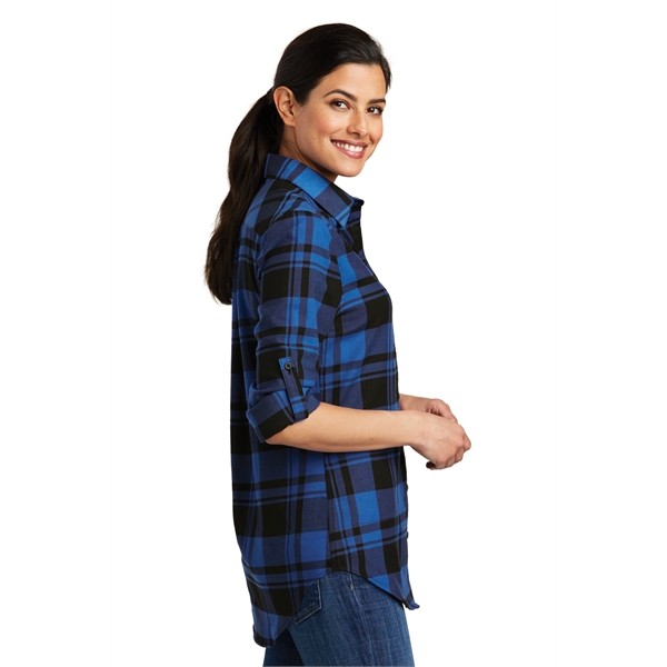Port Authority Women's Plaid Flannel Tunic . - Port Authority Women's Plaid Flannel Tunic . - Image 6 of 32
