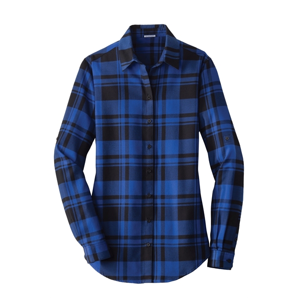 Port Authority Women's Plaid Flannel Tunic . - Port Authority Women's Plaid Flannel Tunic . - Image 7 of 32