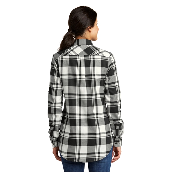 Port Authority Women's Plaid Flannel Tunic . - Port Authority Women's Plaid Flannel Tunic . - Image 9 of 32