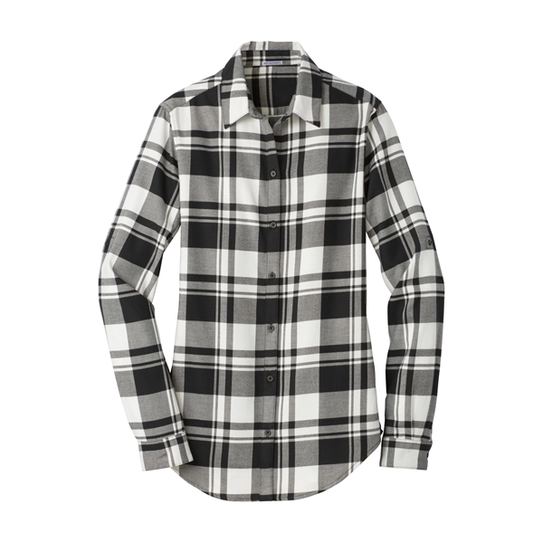 Port Authority Women's Plaid Flannel Tunic . - Port Authority Women's Plaid Flannel Tunic . - Image 11 of 32