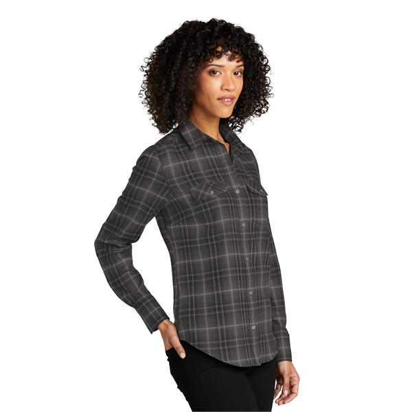 Port Authority Women's Long Sleeve Ombre Plaid Shirt - Port Authority Women's Long Sleeve Ombre Plaid Shirt - Image 4 of 15