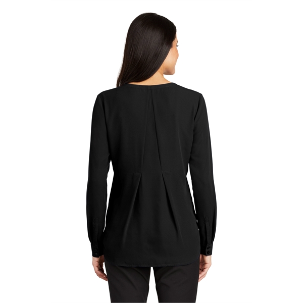 Port Authority Women's Long Sleeve Button-Front Blouse. - Port Authority Women's Long Sleeve Button-Front Blouse. - Image 1 of 25