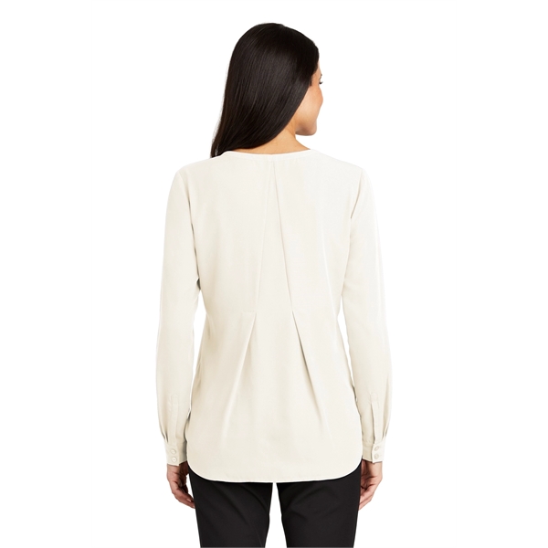 Port Authority Women's Long Sleeve Button-Front Blouse. - Port Authority Women's Long Sleeve Button-Front Blouse. - Image 5 of 25