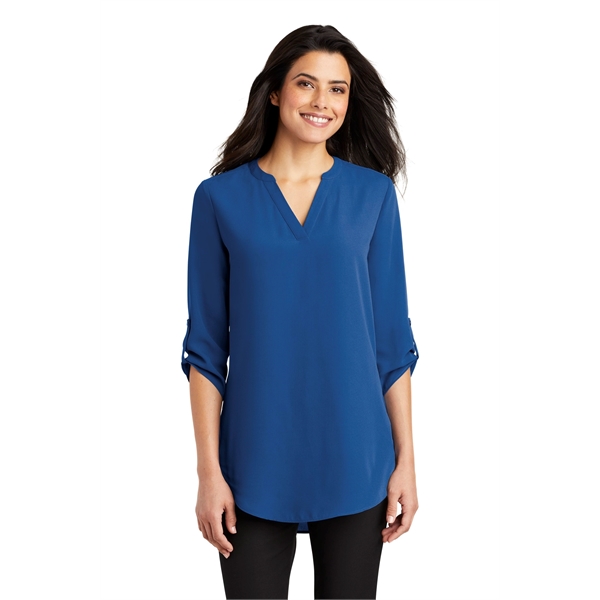 Port Authority Women's 3/4-Sleeve Tunic Blouse. - Port Authority Women's 3/4-Sleeve Tunic Blouse. - Image 16 of 40