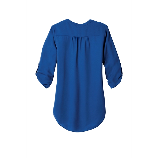 Port Authority Women's 3/4-Sleeve Tunic Blouse. - Port Authority Women's 3/4-Sleeve Tunic Blouse. - Image 20 of 40