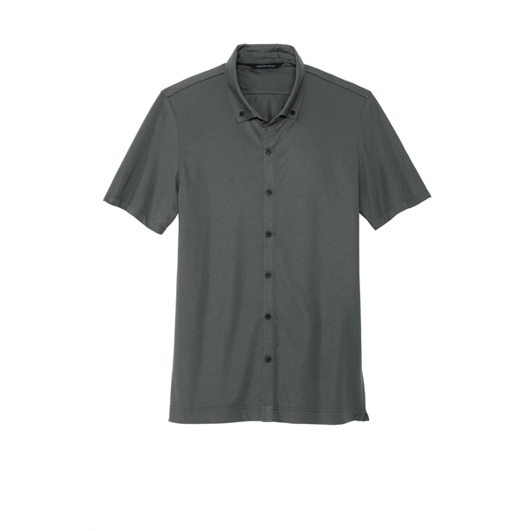 Mercer+Mettle Stretch Pique Full-Button Polo - Mercer+Mettle Stretch Pique Full-Button Polo - Image 3 of 35
