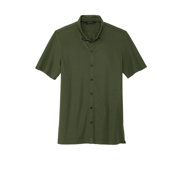 Mercer+Mettle Stretch Pique Full-Button Polo - Mercer+Mettle Stretch Pique Full-Button Polo - Image 18 of 35