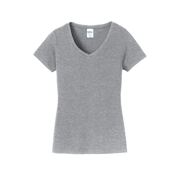 Port & Co Women's Fan Favorite V-Neck Tee.