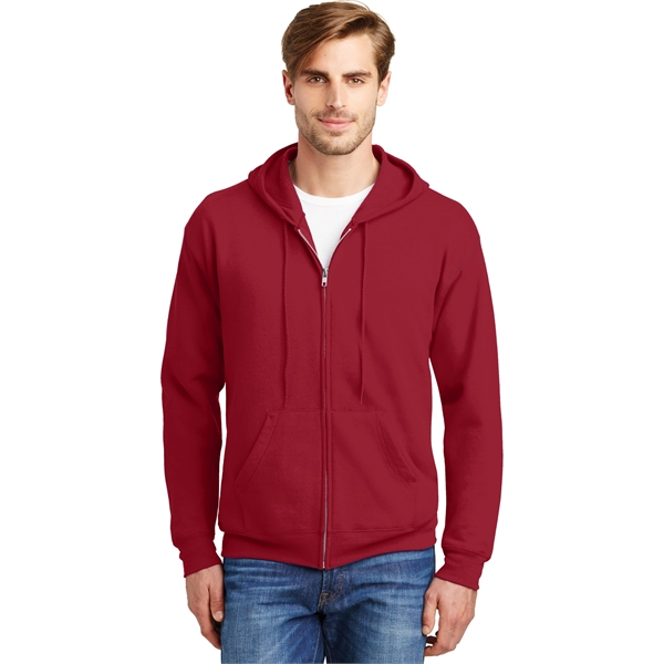 Hanes - EcoSmart Full-Zip Hooded Sweatshirt. - Hanes - EcoSmart Full-Zip Hooded Sweatshirt. - Image 57 of 91