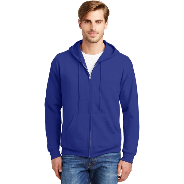 Hanes - EcoSmart Full-Zip Hooded Sweatshirt. - Hanes - EcoSmart Full-Zip Hooded Sweatshirt. - Image 62 of 91