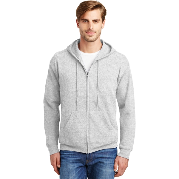 Hanes - EcoSmart Full-Zip Hooded Sweatshirt. - Hanes - EcoSmart Full-Zip Hooded Sweatshirt. - Image 77 of 91