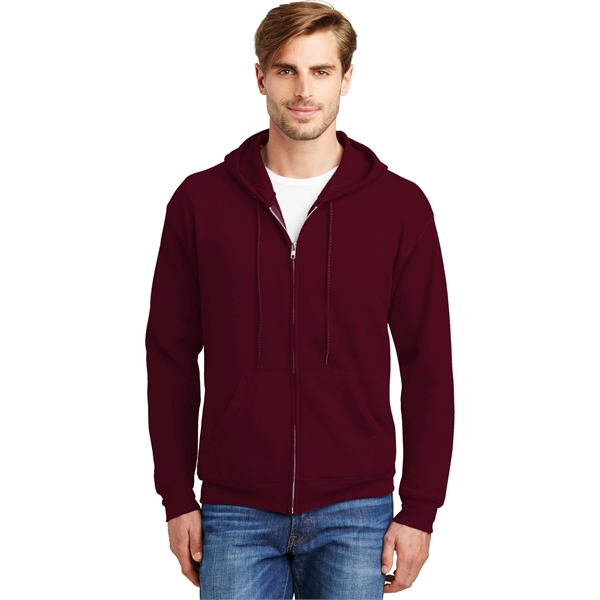 Hanes - EcoSmart Full-Zip Hooded Sweatshirt. - Hanes - EcoSmart Full-Zip Hooded Sweatshirt. - Image 82 of 91