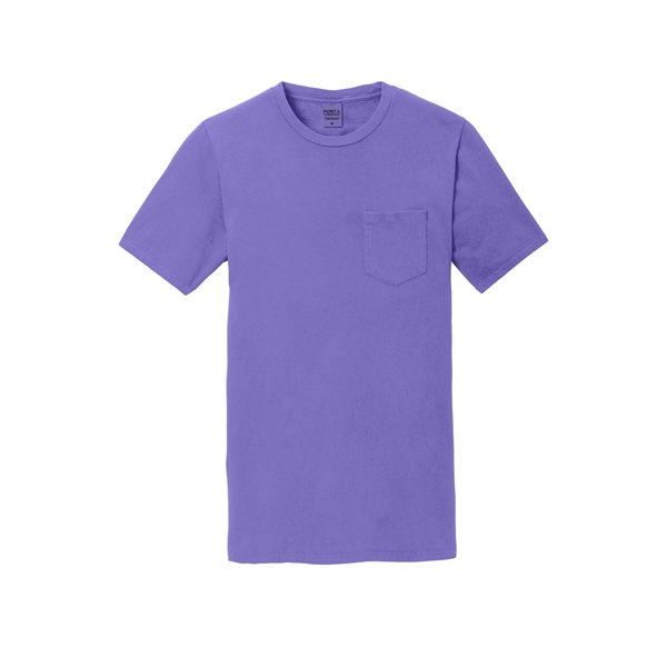 Port & Company Beach Wash Garment-Dyed Pocket Tee. - Port & Company Beach Wash Garment-Dyed Pocket Tee. - Image 37 of 45