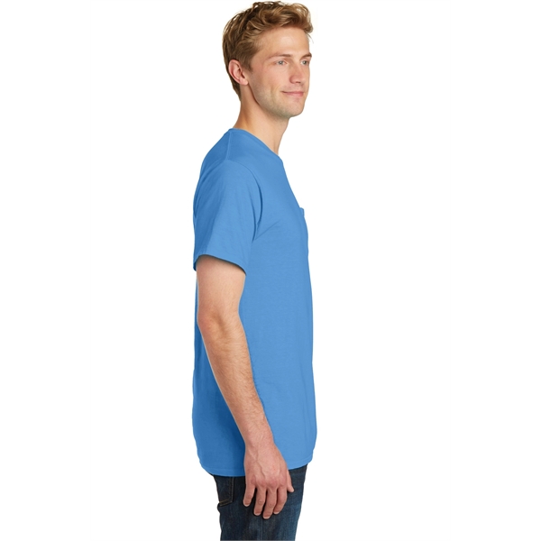 Port & Company Beach Wash Garment-Dyed Pocket Tee. - Port & Company Beach Wash Garment-Dyed Pocket Tee. - Image 8 of 45