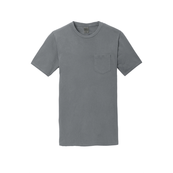 Port & Company Beach Wash Garment-Dyed Pocket Tee. - Port & Company Beach Wash Garment-Dyed Pocket Tee. - Image 13 of 45