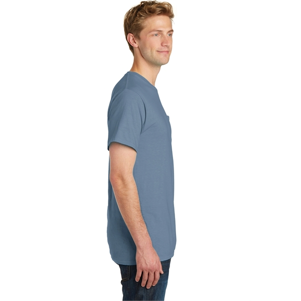 Port & Company Beach Wash Garment-Dyed Pocket Tee. - Port & Company Beach Wash Garment-Dyed Pocket Tee. - Image 15 of 45