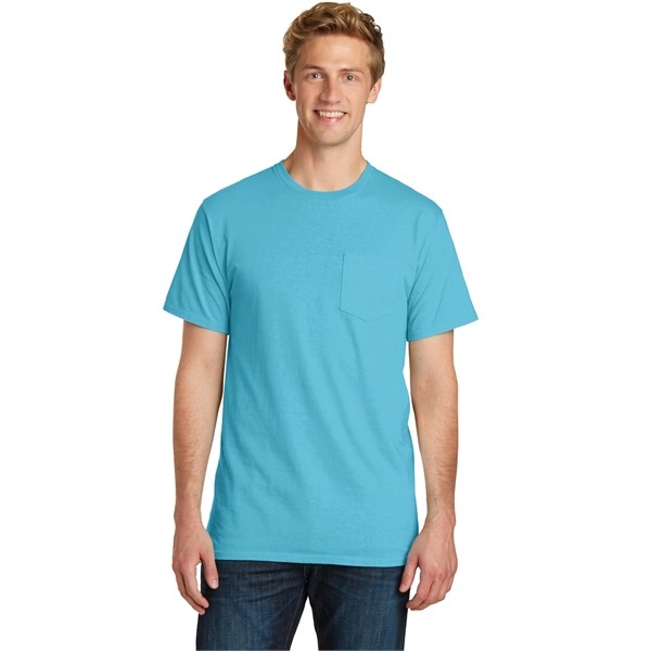 Port & Company Beach Wash Garment-Dyed Pocket Tee. - Port & Company Beach Wash Garment-Dyed Pocket Tee. - Image 42 of 45