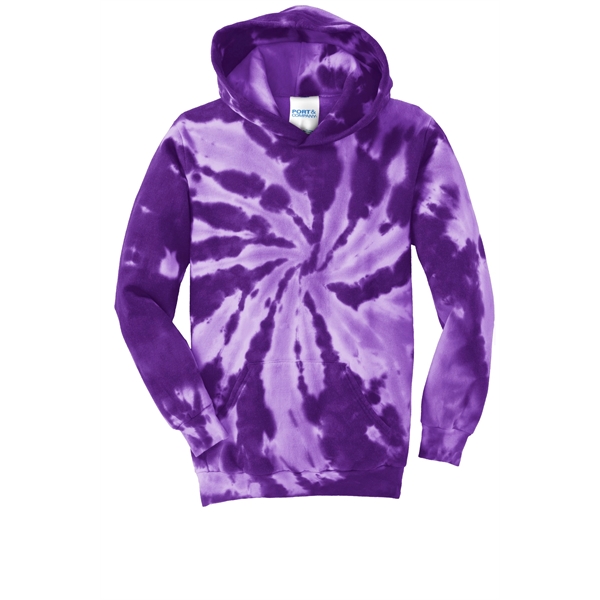 Port & Company Youth Tie-Dye Pullover Hooded Sweatshirt. - Port & Company Youth Tie-Dye Pullover Hooded Sweatshirt. - Image 29 of 60