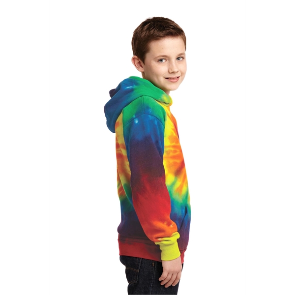 Port & Company Youth Tie-Dye Pullover Hooded Sweatshirt. - Port & Company Youth Tie-Dye Pullover Hooded Sweatshirt. - Image 32 of 60