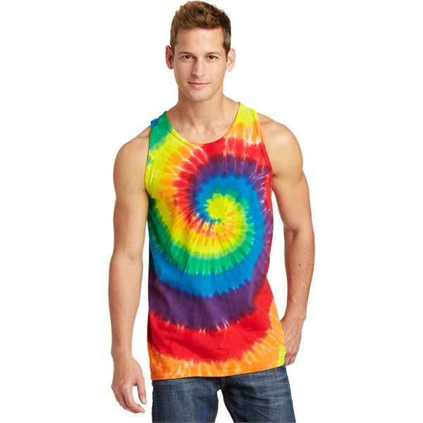 Port & Co Tie-Dye Tank Top. - Port & Co Tie-Dye Tank Top. - Image 10 of 30