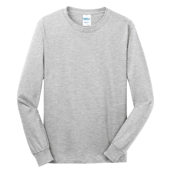 Port & Company - Long Sleeve Core Cotton Tee. - Port & Company - Long Sleeve Core Cotton Tee. - Image 4 of 119